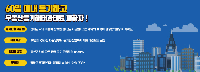부동산등기해태과태료 예방